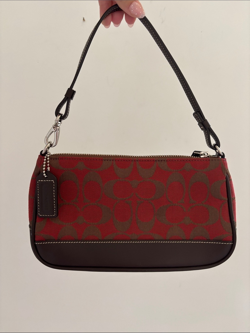 Coach vintage y2k Red mini Demi